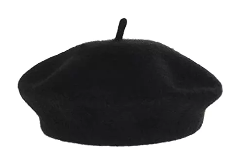 GEMVIE Hüte & Mützen GEMVIE Barett Mütze Damen Klassische Baskenmütze im Französische Stil Einfarbig Winter Beanie Mütze