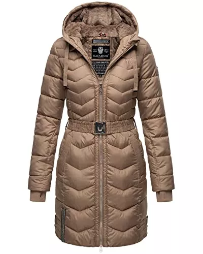 Navahoo Mäntel Navahoo Damen Winter Jacke Steppjacke Lang gesteppt B877