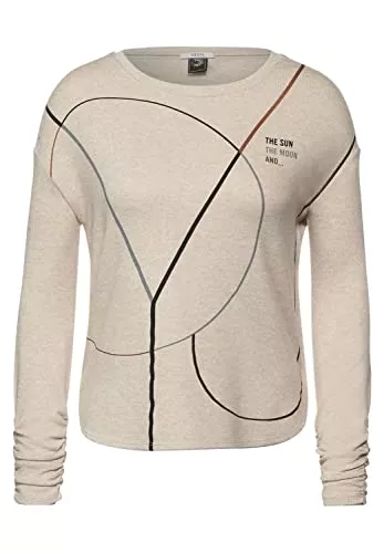 Cecil Langarmshirts Cecil Langarmshirt Sun Moon You FP Shape