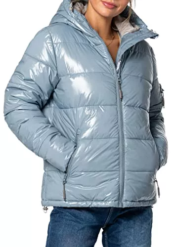 Sublevel Jacken Sublevel Damen Steppjacke im modischen Glanz-Design