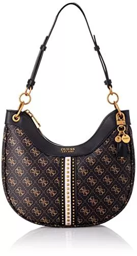 GUESS Taschen & Rucksäcke Guess Tasche Kasinta Logo 4G Mono Griff EB840502 Braun Multi Logo