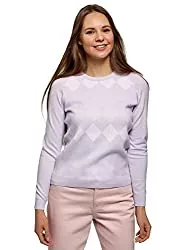 oodji Ultra Pullover & Strickmode oodji Ultra Damen Strickpullover mit Rautenmuster