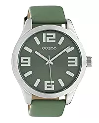 Oozoo Uhren Oozoo Damenuhr mit Lederband Classic Color Line XL 47 MM