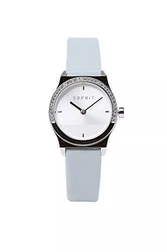 ESPRIT Uhren Esprit ES1L091L0015 Magnolia Mini Stones Uhr Damenuhr Leder 5 bar Analog Grau