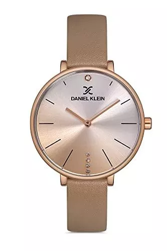 Daniel Klein Uhren Daniel Klein Premium Damen – Damenuhr - Armbanduhr - DK.1.12958 Uhr - 35 mm Ziffernblatt und Gehäuse - 12mm Armband aus Leder
