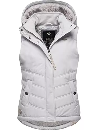 Ragwear Westen Ragwear Damen Steppweste Outdoor-Weste mit Abnehmbarer Kapuze Hesty XS-6XL