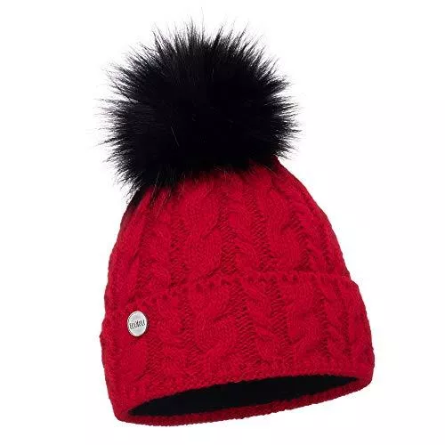 ELIMELI Hüte & Mützen ELIMELI® Damen Winter Mütze warme Strickmütze Wintermütze mit Bommel Slouch Strick Beanie Damen für Winter Bommelmütze Hergestellt in EU Farbenauswahl 15568