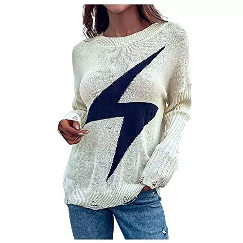 QHDDP Pullover & Strickmode QHDDP Strickpullover Damen Herbst Pullover Light Pullover Damen Strickpullover Pullover &amp; Strickjacken FüR Damen