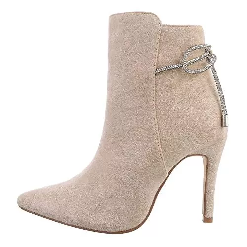 Ital Design Stiefel Ital Design Damenschuhe Stiefeletten High-Heel Stiefeletten