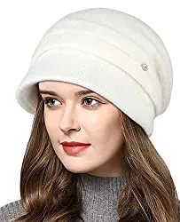 Wantonfy Hüte & Mützen Wantonfy Damen Strickmütze Mütze Winter Warme Beanie Wintermütze Schirmmütze Hüte Mützen Caps für Damen