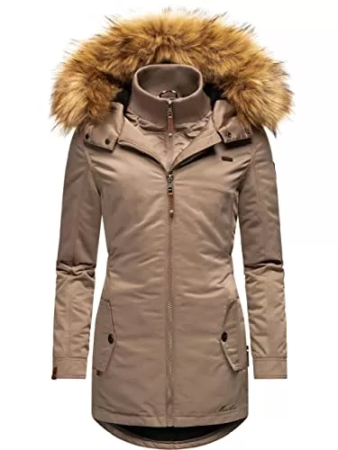 MARIKOO Jacken MARIKOO Damen Warmer Winterparka mit Kapuze Sanakoo XS-XXL