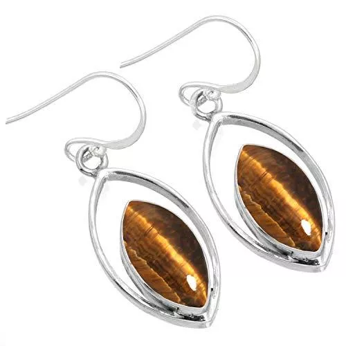 Jeweloporium Schmuck Solide 925 Sterling Silber Edelstein Handgemacht Ohrring For Frau (98553_E)