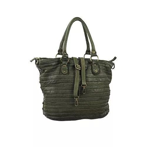 BERNSTYN Taschen & Rucksäcke Damen Handtasche Henkeltasche Schultertasche Nappaleder