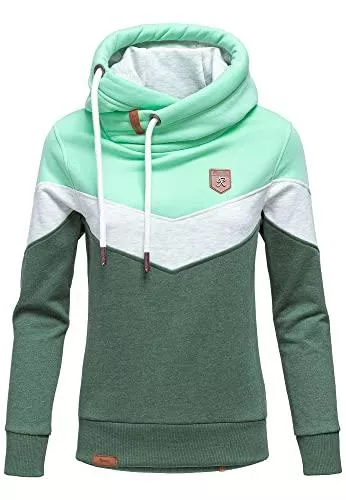 REPUBLIX Kapuzenpullover REPUBLIX Damen Kapuzenpullover Sweatjacke Pullover Hoodie Sweatshirt RD-006