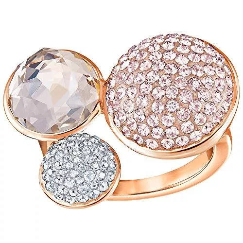 Swarovski Schmuck Swarovski Damen-Ring Edelstahl Kristall Mehrfarbig Rundschliff 5257525