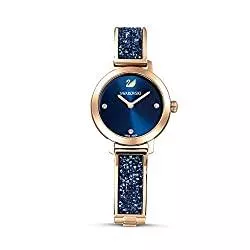 Swarovski Uhren Swarovski Cosmic Rock Uhr, Metallarmband, Blau, Rosegold-Legierungsschicht PVD-Finish