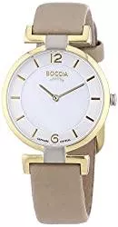 Boccia Uhren Boccia Damen-Armbanduhr XS Analog Quarz Leder 3238-02