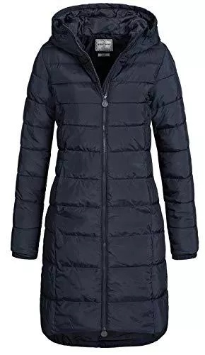 Eight2Nine Mäntel Eight2Nine Damen Steppmantel LETN-039 Lange Stepp-Jacke mit Kapuze