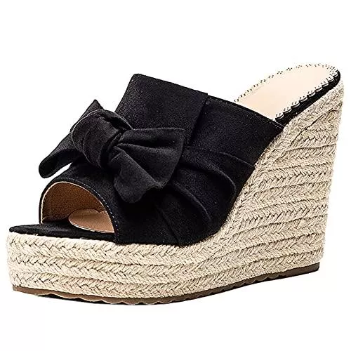 KutuKowi Sandalen & Slides KutuKowi Damen Mode Keilabsatz Schuhe Höhe Ferse