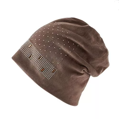 Unbekannt Hüte & Mützen Damen Herren Flanell Hut Wintermützen für Damen Weich Slouchy Warm Hut Fleece Isoliert Thermo Warm Winter Mütze Herren Caps mit Ohr