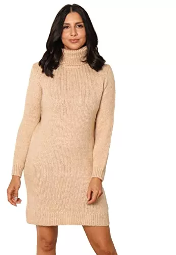 JdY Freizeit JdY Damen Jdydinea L/S Solid Rollneck DRE KNT Noos Kleid