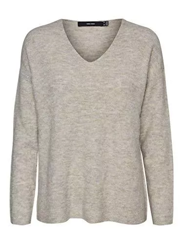 VERO MODA Pullover & Strickmode VERO MODA Damen Vmcrewlefile Ls V-Neck Blouse Noos Pullover