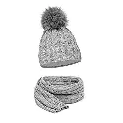 ELIMELI Hüte & Mützen ELIMELI Damen Winter Mütze warme Strickmütze Wintermütze mit Bommel Slouch Strick Beanie Damen für Winter Bommelmütze Hergestellt in EU Farbenauswahl 15568