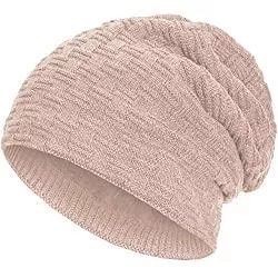 Compagno Hüte & Mützen Compagno warm gefütterte Wintermütze Beanie Strickmütze Hat Herren Damen Mütze Haube Einheitsgröße