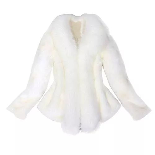 Lulupi Mäntel Lulupi Damen Winter Felljacke Kunstfell Fellkragen Jacke Cardigan Frauen Elegant Pelz Kurzjacke Pelzmantel Winterjacke Mantel Coats
