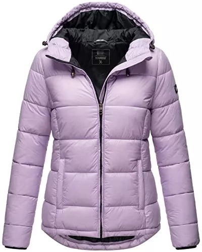 MARIKOO Jacken MARIKOO Damen Steppjacke gesteppte Winterjacke mit Kapuze B927
