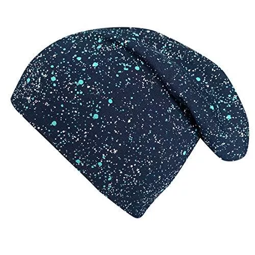 Wollhuhn Hüte & Mützen Wollhuhn ÖKO Jungen/Mädchen Long-Beanie Wende-Mütze Zwei Lagen Jersey Ganzjährig Innenseite Uni Grau 20151227