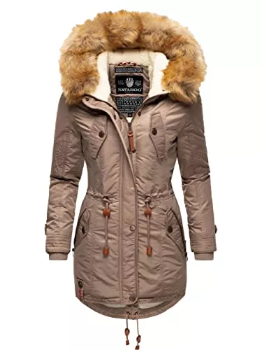 Navahoo Mäntel Navahoo Damen Warmer Winterparka mit Kapuze La Viva XS-3XL