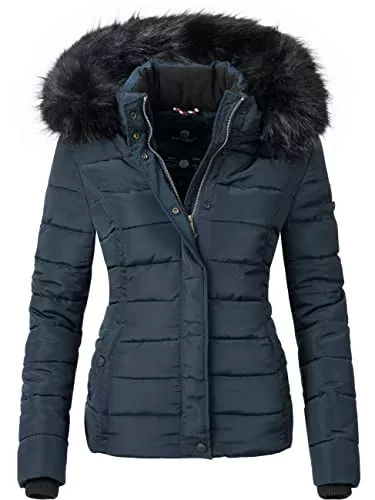 Navahoo Jacken Navahoo Damen Winterjacke Steppjacke mit Kapuze Miamor XS-XXL