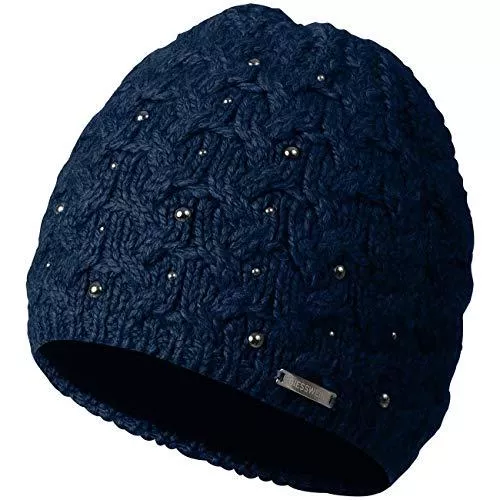 GIESSWEIN Hüte & Mützen GIESSWEIN Mütze Roteck - Warm gefütterte Merino Beanie, Damen Strickmütze mit Fleece Innenfutter, Grobstrick Winter Cap