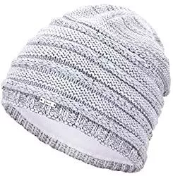 Faera Hüte & Mützen Faera Wintermütze warm gefütterte Winter-Mütze Fleece-Futter Winter Strick-Mütze Beanie-Mütze Damen Herren One-Size