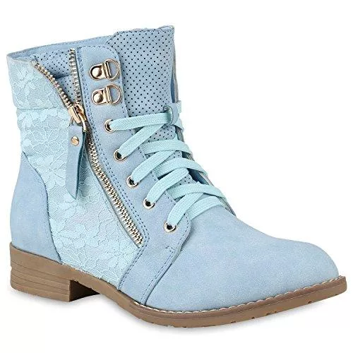 stiefelparadies Stiefel stiefelparadies Damen Schnürstiefeletten Übergrößen Flandell