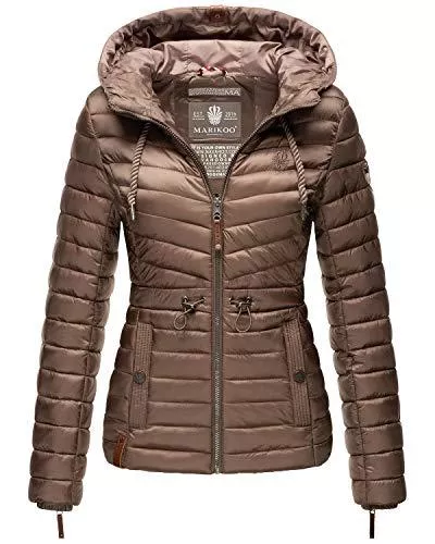 MARIKOO Jacken MARIKOO Damen Übergangsjacke leichte Stepp-Jacke mit Kapuze Aniyaa XS-XXL