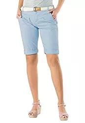 Fresh Made Shorts Fresh Made Damen Bermuda-Shorts in Pastellfarben mit Gürtel