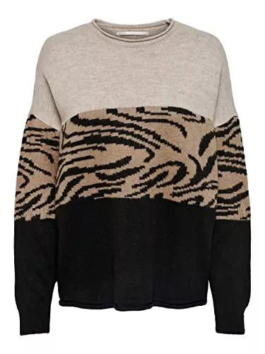 ONLY Pullover & Strickmode ONLY ONLJADE Animal L/S Pullover KNT - XL