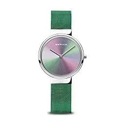 BERING Uhren BERING Damen Analog Quarz Anniversary Collection Armbanduhr mit Edelstahl Armband und Saphirglas
