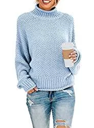 ZIYYOOHY Pullover & Strickmode ZIYYOOHY Rollkragenpullover Damen Strickpullover Grobstrickpullover Langarm Beiläufige Sweatshirts Oversize