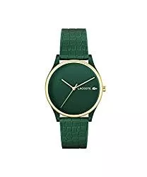 Lacoste Uhren Lacoste Analog Quarzuhr für Damen mit Grünes Silikonarmband - 2001247