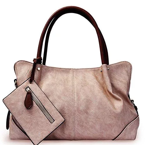 FiveloveTwo Taschen & Rucksäcke FiveloveTwo Damen Frauen 3 Pcs Fashion PU Leder Schultertasche Set Shopper Hobo Tragetaschen Umhängetasche Große Geldbörsen Tote Taschen Clutches