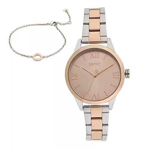 ESPRIT Uhren Esprit Damen Armbanduhr Nava Set 32 mm Inklusive Armband Armband Stainless Steel ES1L259M0095