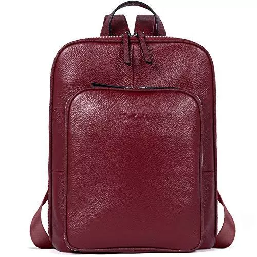 BOSTANTEN Taschen & Rucksäcke BOSTANTEN Leder Rucksack Damen Schulrucksack Reiserucksack Tagesrucksack Casual Backpack Daypacks Rot