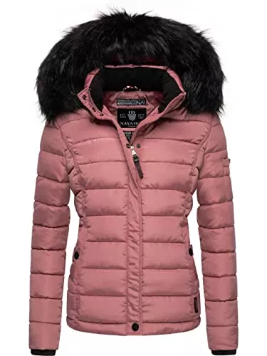 Navahoo Jacken Navahoo Damen Winterjacke Steppjacke mit Kapuze Miamor XS-XXL