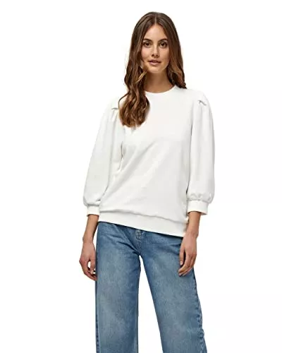Minus Pullover & Strickmode Minus Mika Rund Halsausschnitt 3/4 Ärmel Schwitz Pulli | Sweatshirt Damen | Herbst Pullover Für Damen