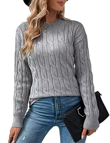 RITOSTA Pullover & Strickmode RITOSTA Pullover Damen Winter Herbst Strickpullover Casual Sweater Pulli Warm Pullover Elegant Sweatshirt für Damen Vintage Pullover