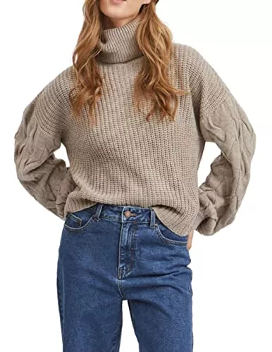 Vila Pullover & Strickmode Vila Female Strickpullover Rollkragen