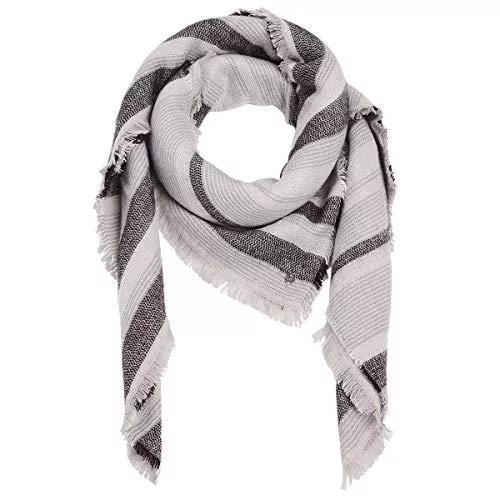 ESPRIT Hüte & Mützen ESPRIT Cosy Stripes Square Damen Schal Scarf in Woll-Optik 129EA1Q005